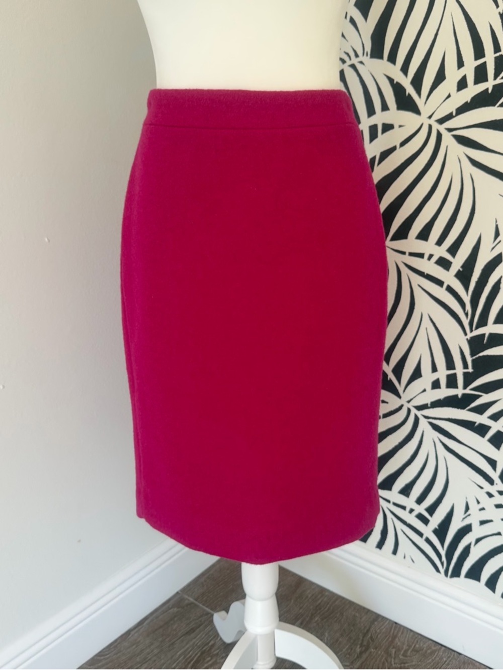 J. Crew Raspberry Pencil Skirt